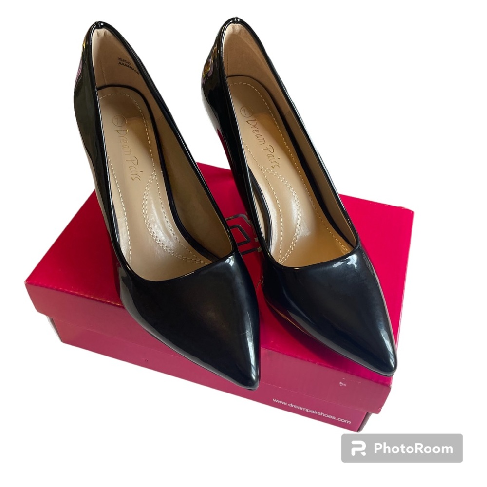 Dream Pairs’ Patent Vegan Leather Heels